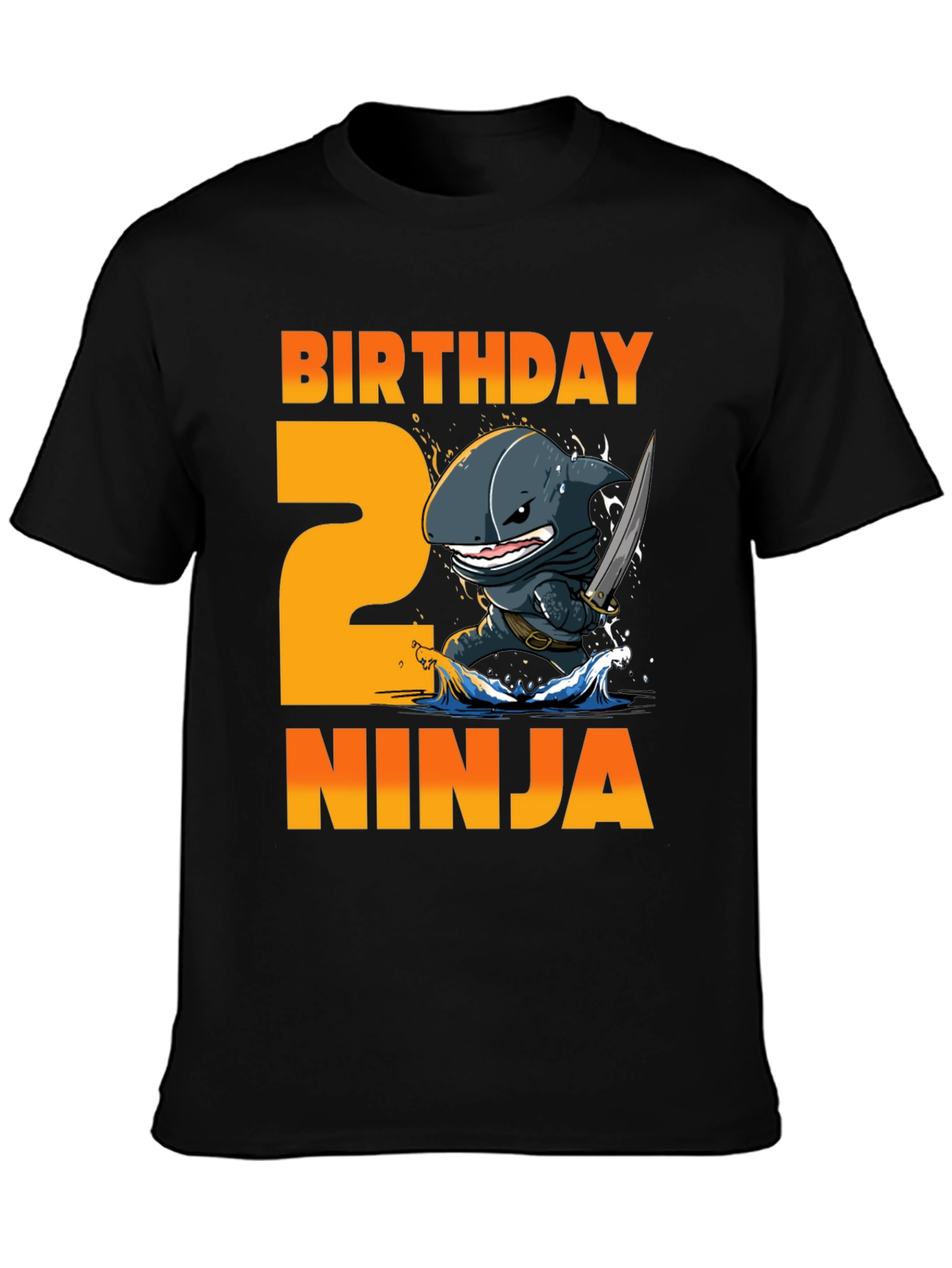 Birthday Ninja 2nd Birthday Shark T-Shirt