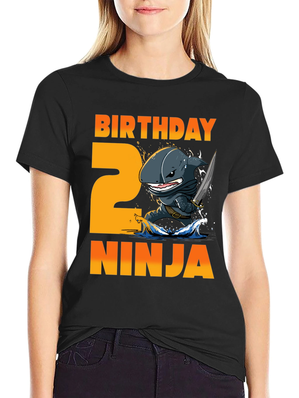 Birthday Ninja 2nd Birthday Shark T-Shirt