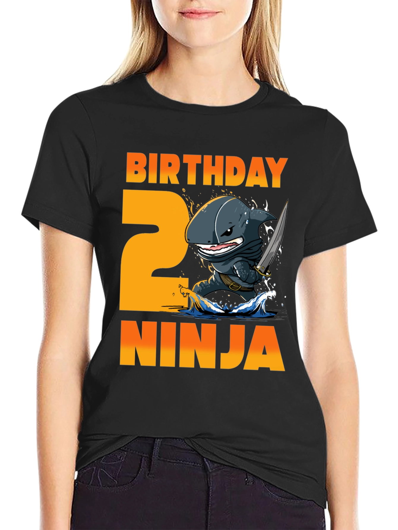 Birthday Ninja 2nd Birthday Shark T-Shirt