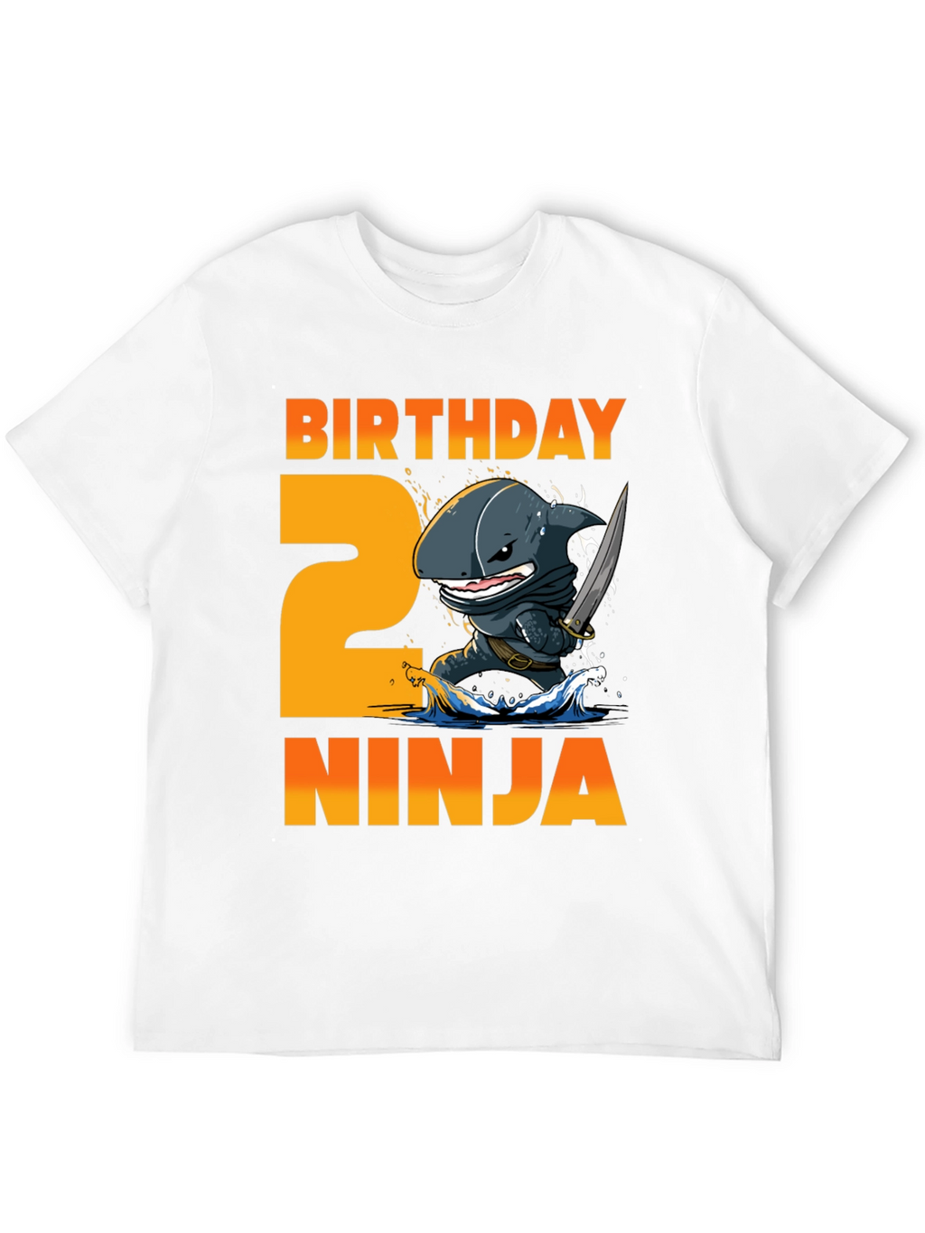 Birthday Ninja 2nd Birthday Shark T-Shirt