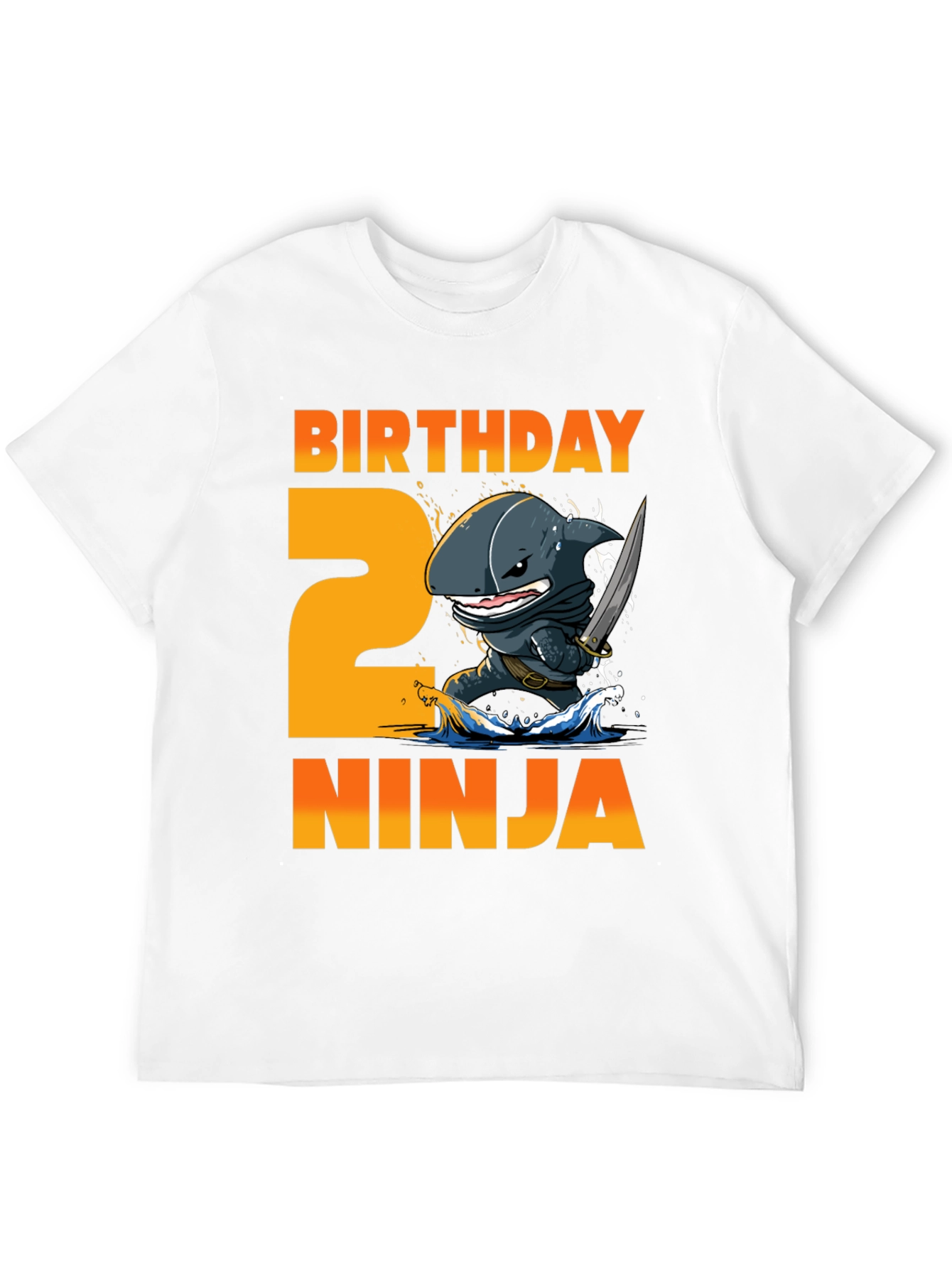 Birthday Ninja 2nd Birthday Shark T-Shirt