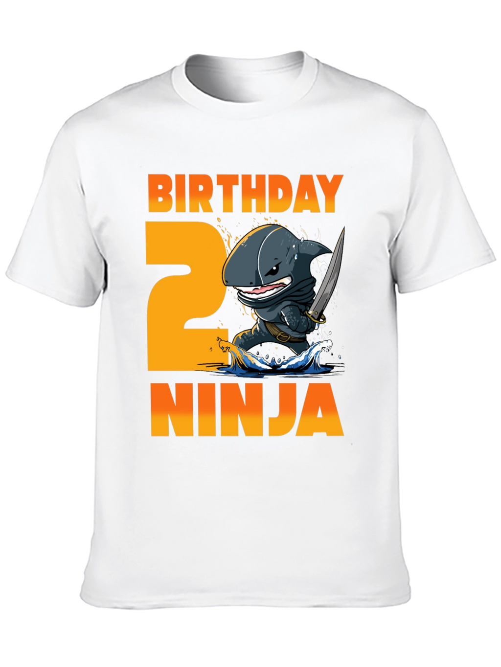 Birthday Ninja 2nd Birthday Shark T-Shirt