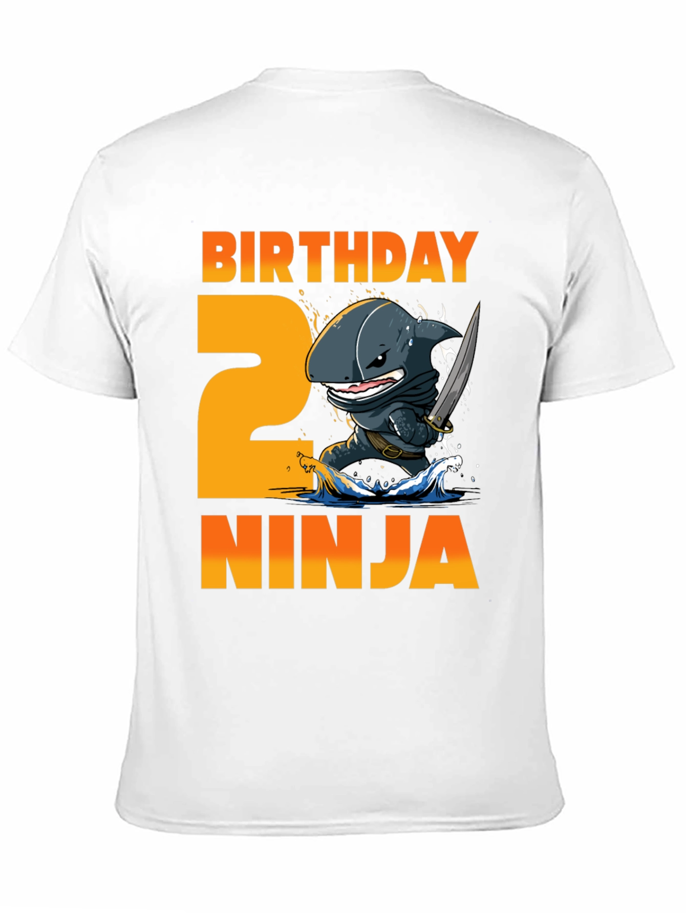 Birthday Ninja 2nd Birthday Shark T-Shirt