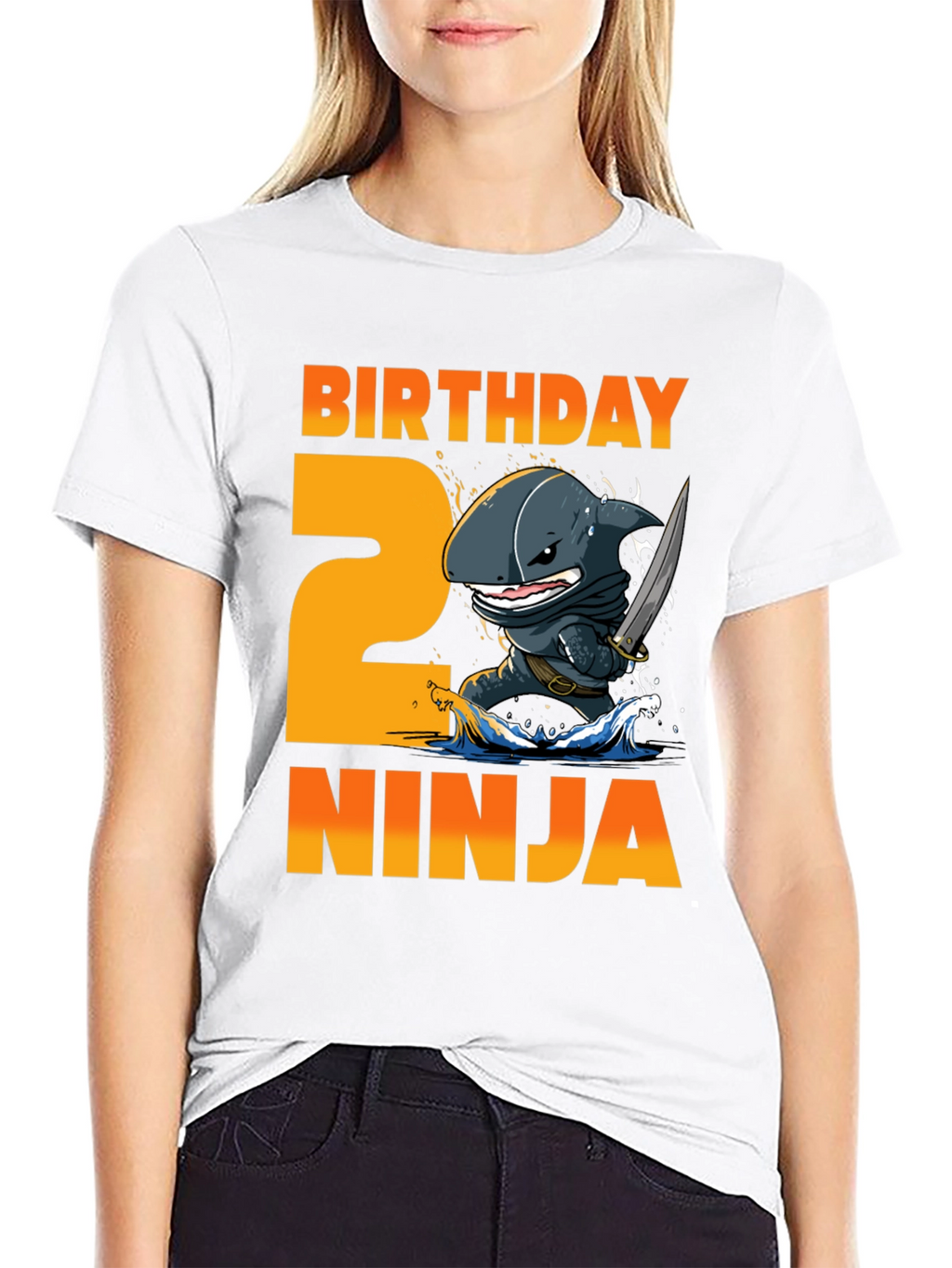 Birthday Ninja 2nd Birthday Shark T-Shirt