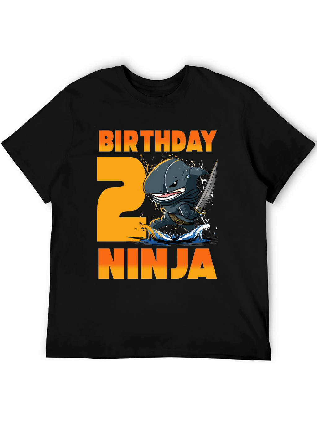 Birthday Ninja 2nd Birthday Shark T-Shirt