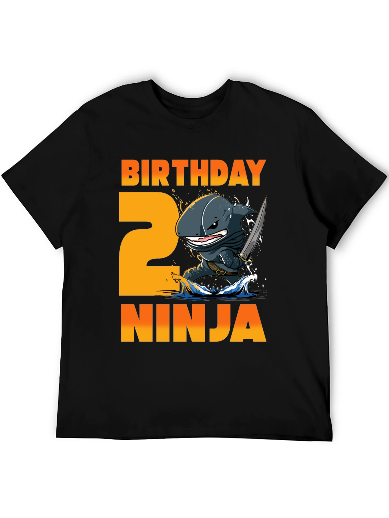 Birthday Ninja 2nd Birthday Shark T-Shirt