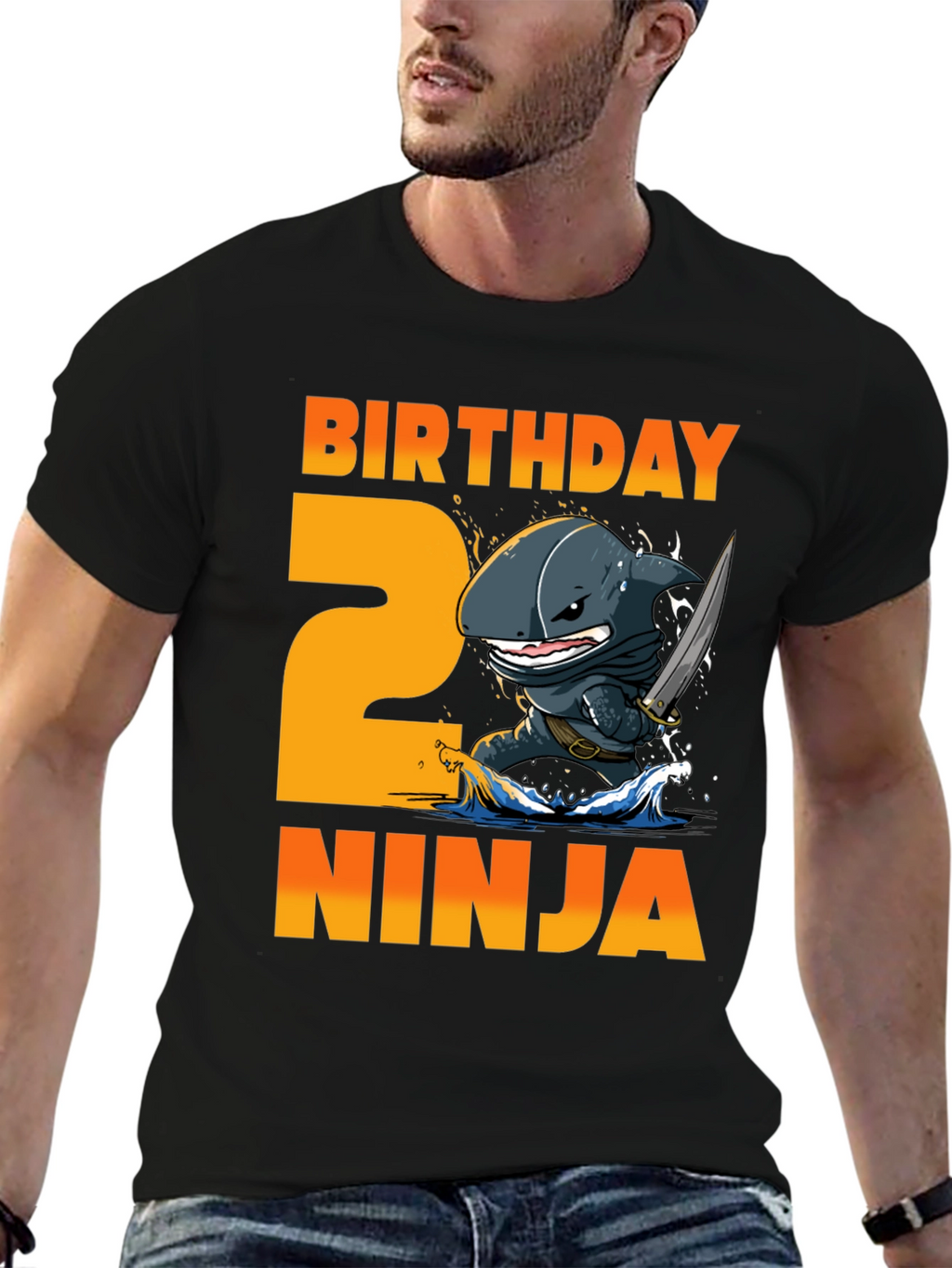 Birthday Ninja 2nd Birthday Shark T-Shirt