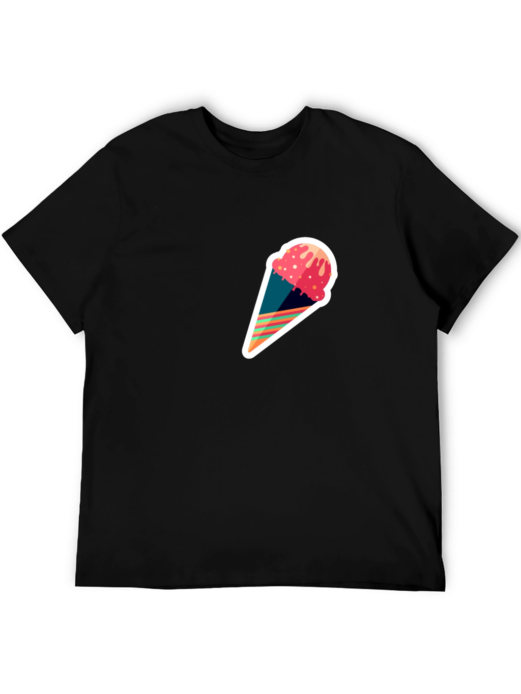 Ice Cream Cone Graphic Tee - Modern Stylish Design