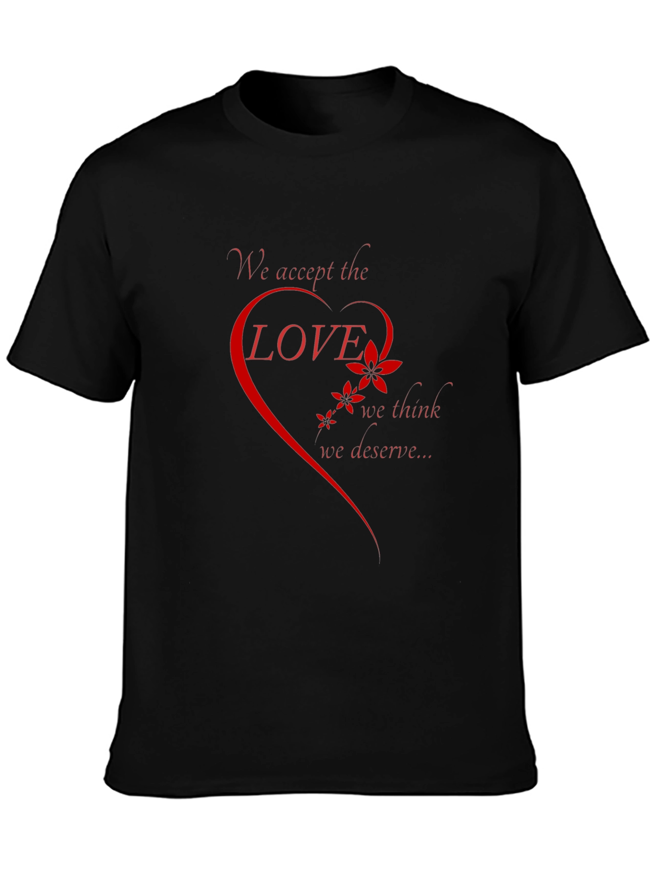Love Deserve Graphic Tee - Black Short Sleeve