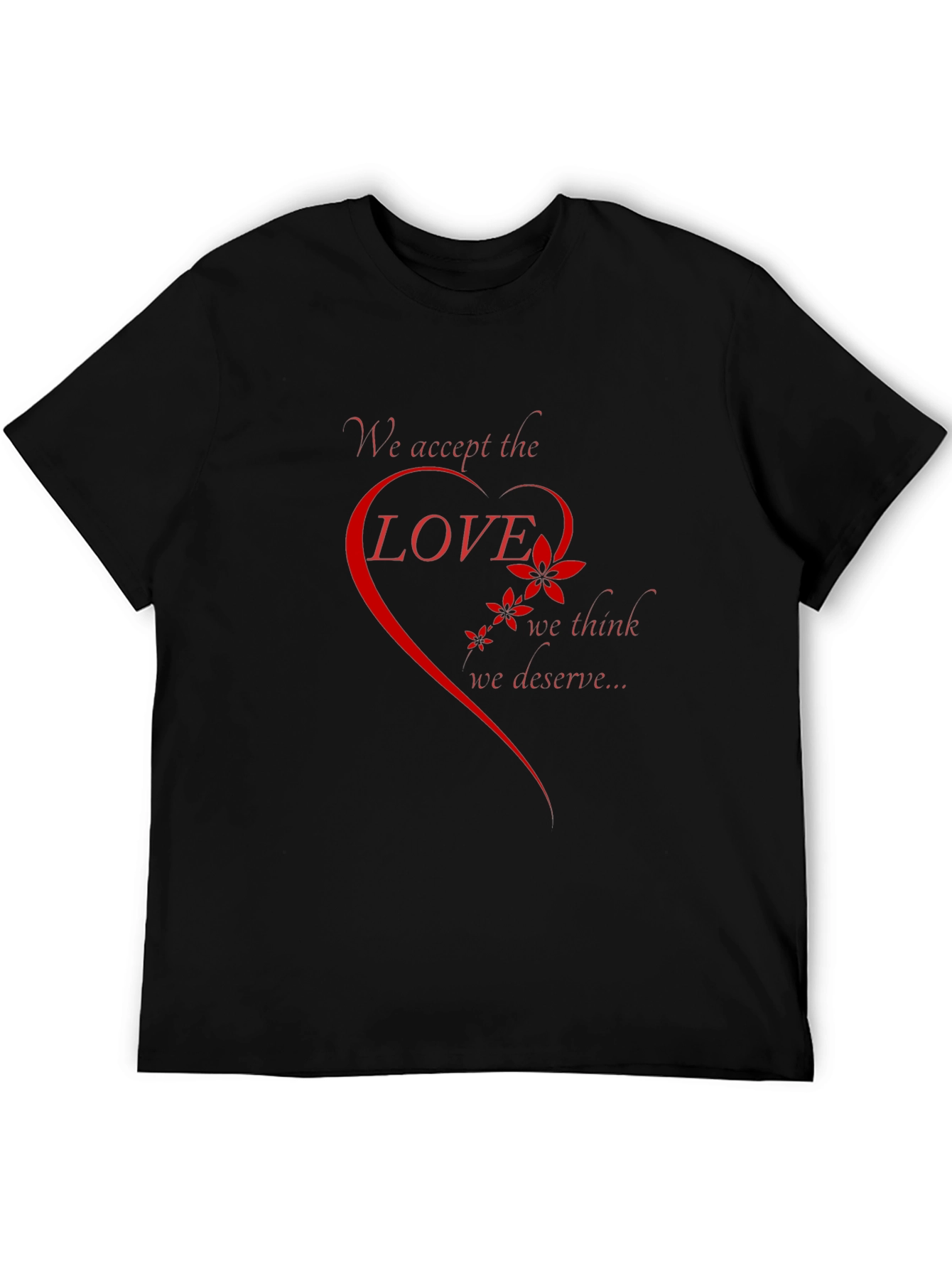 Love Deserve Graphic Tee - Black Short Sleeve