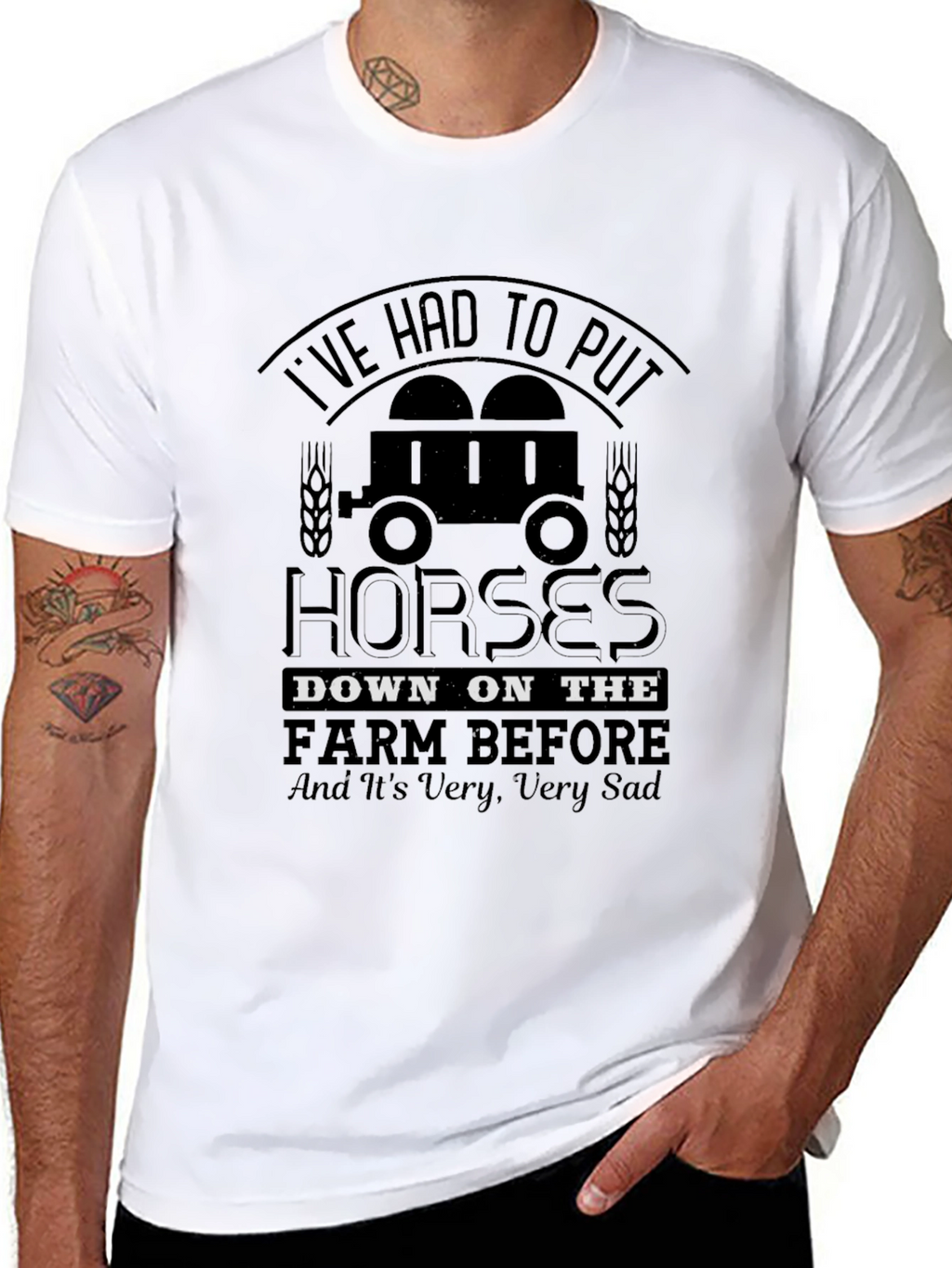 Horses Down on the Farm Graphic Tee