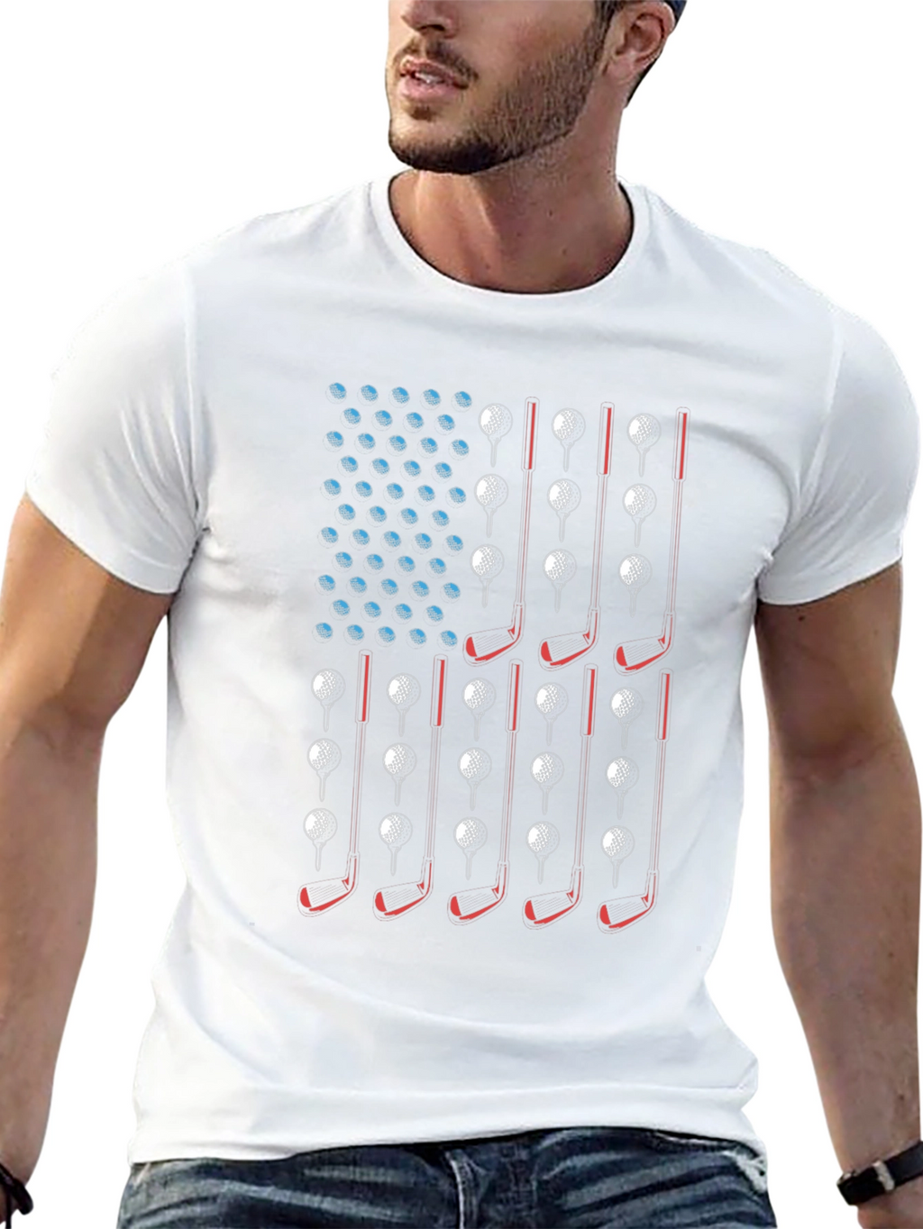 Golf USA Flag T-Shirt