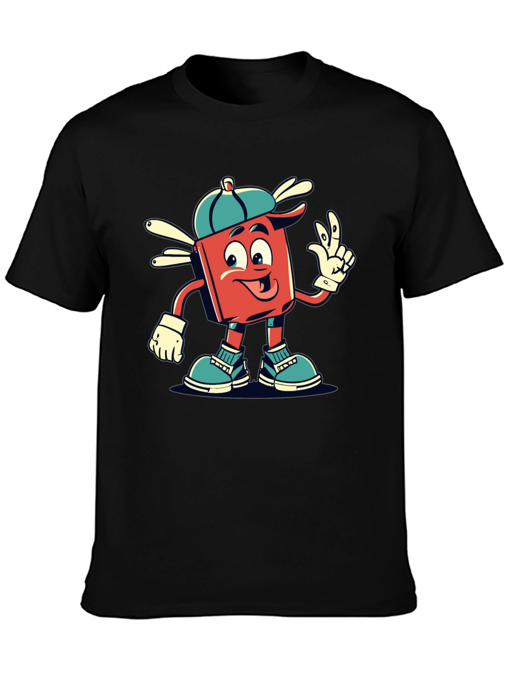 Retro Cartoon Graphic Tee - Cool Character Design