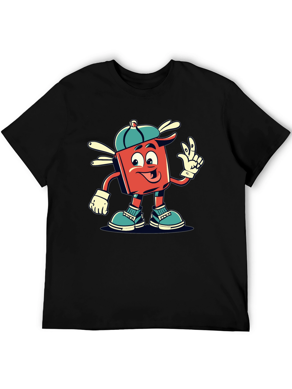 Retro Cartoon Graphic Tee - Cool Character Design