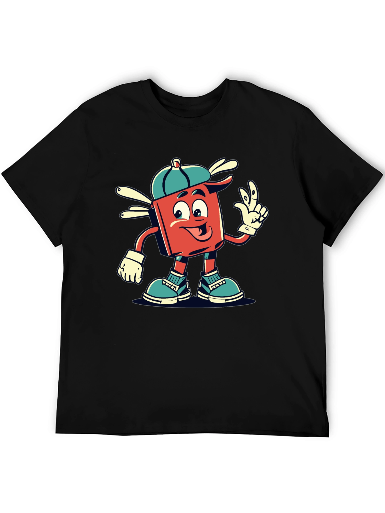 Retro Cartoon Graphic Tee - Cool Character Design