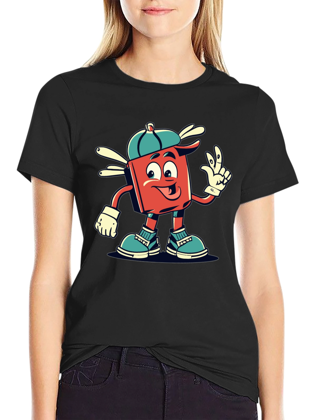 Retro Cartoon Graphic Tee - Cool Character Design