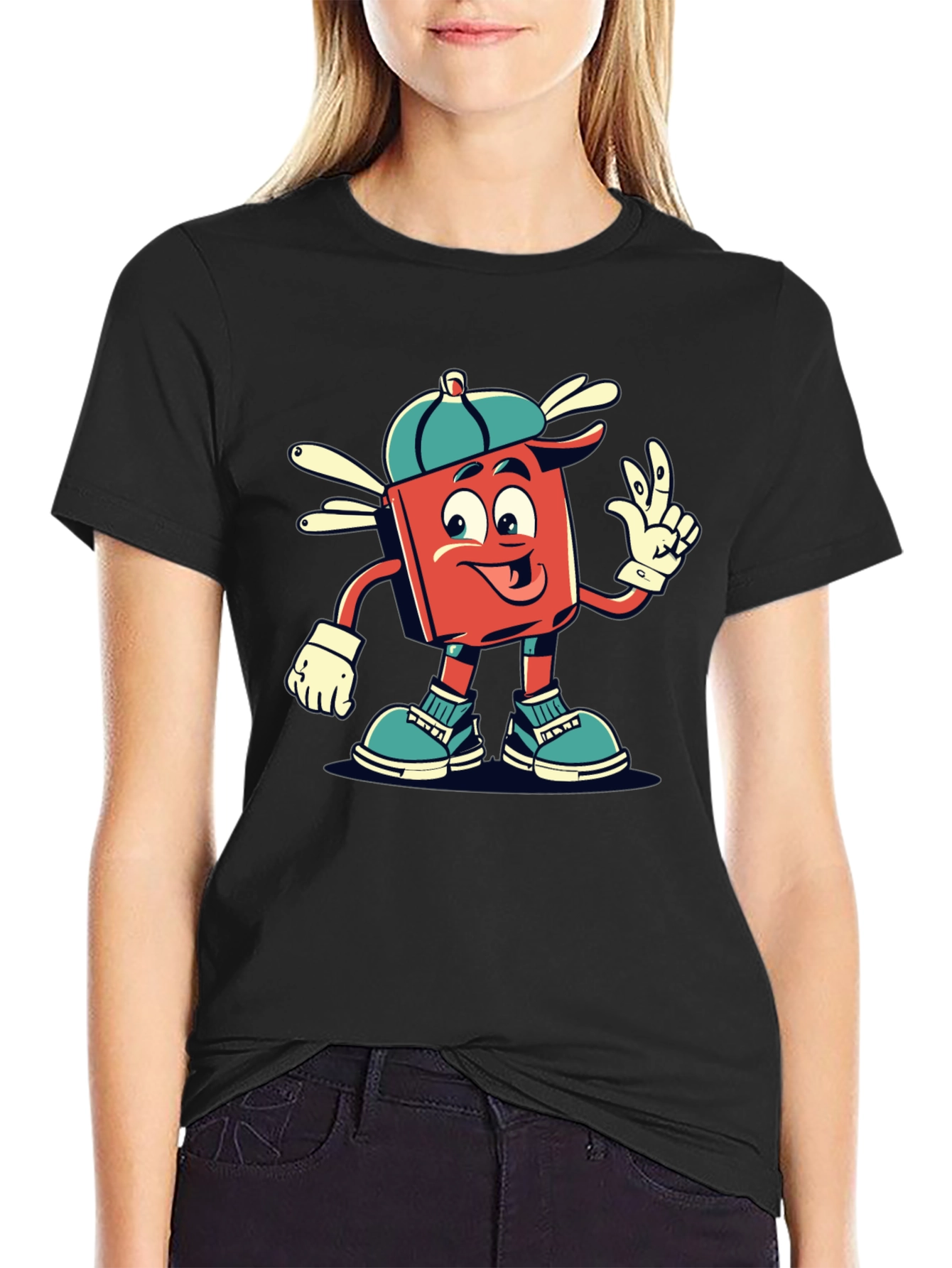 Retro Cartoon Graphic Tee - Cool Character Design