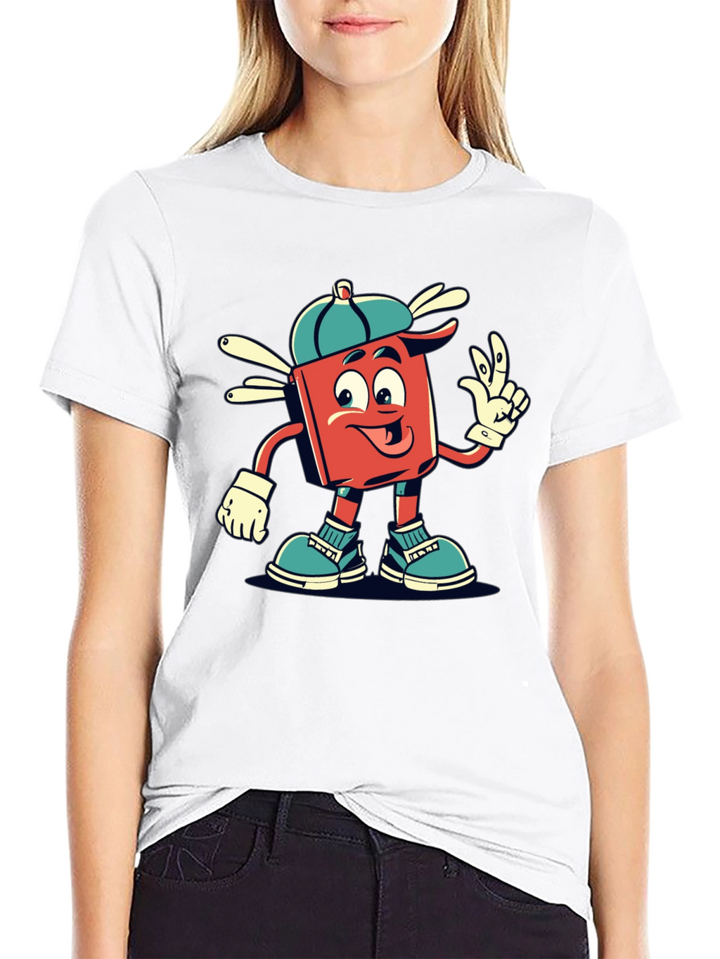 Retro Cartoon Graphic Tee - Cool Character Design