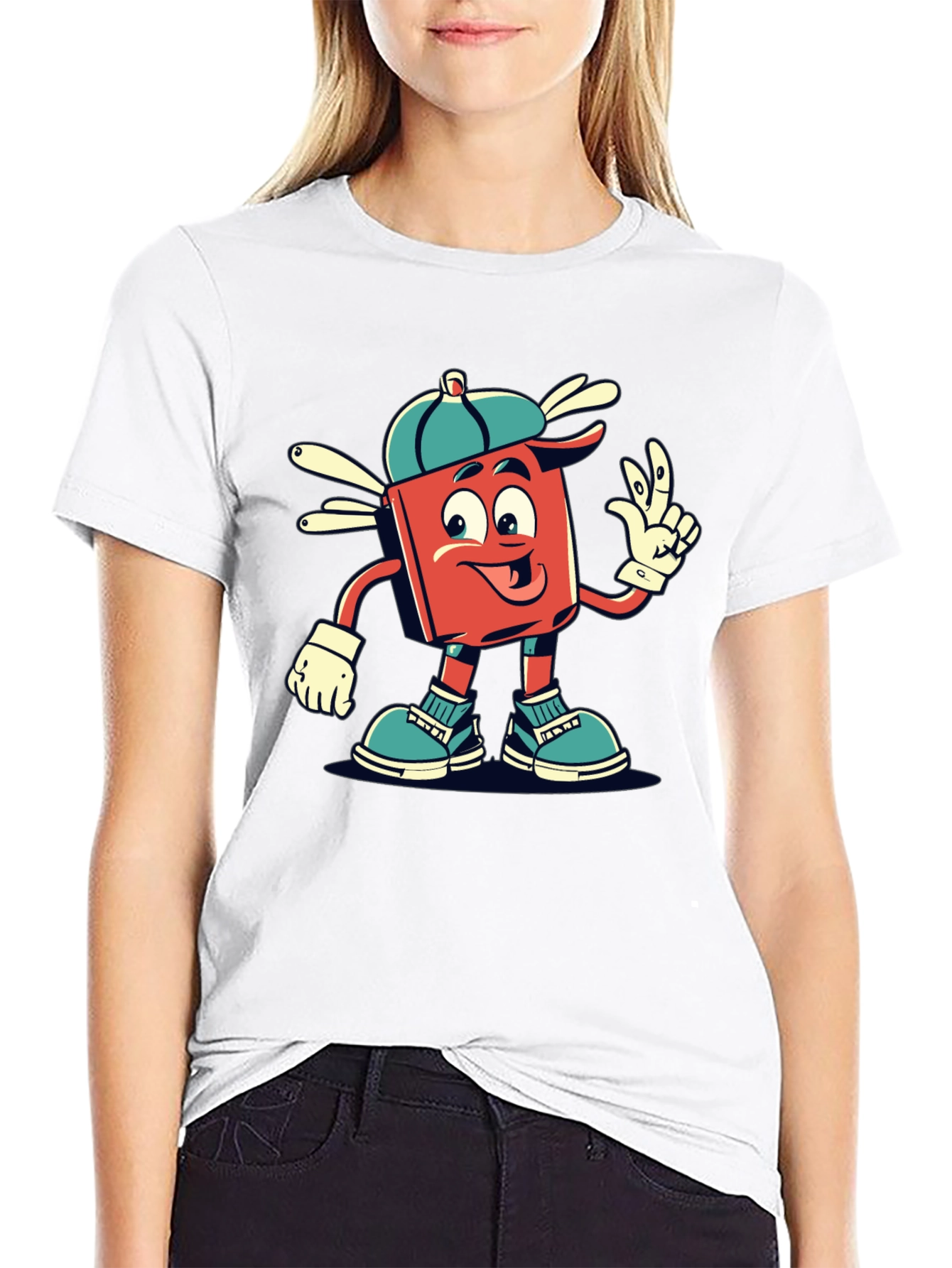 Retro Cartoon Graphic Tee - Cool Character Design