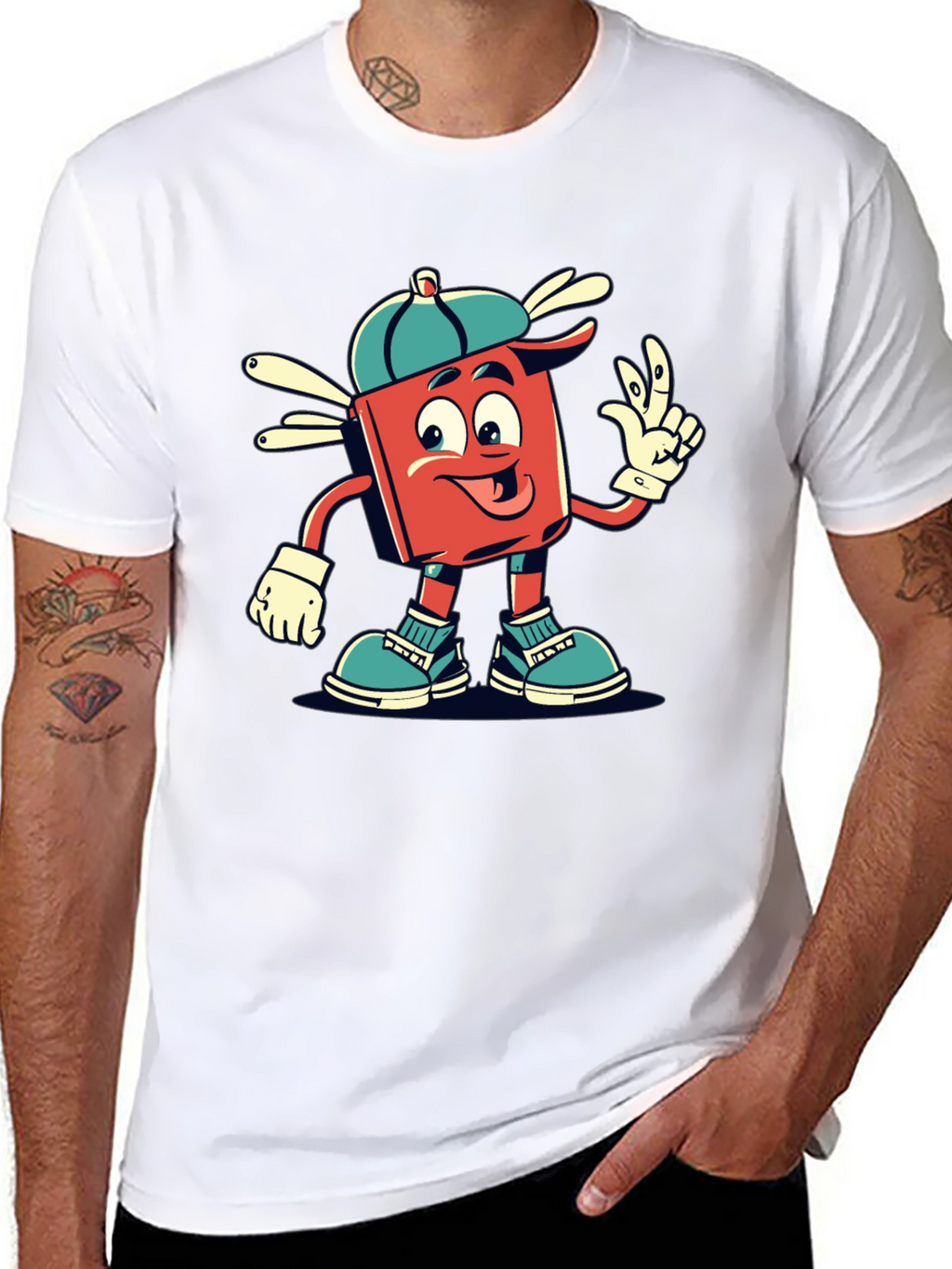 Retro Cartoon Graphic Tee - Cool Character Design