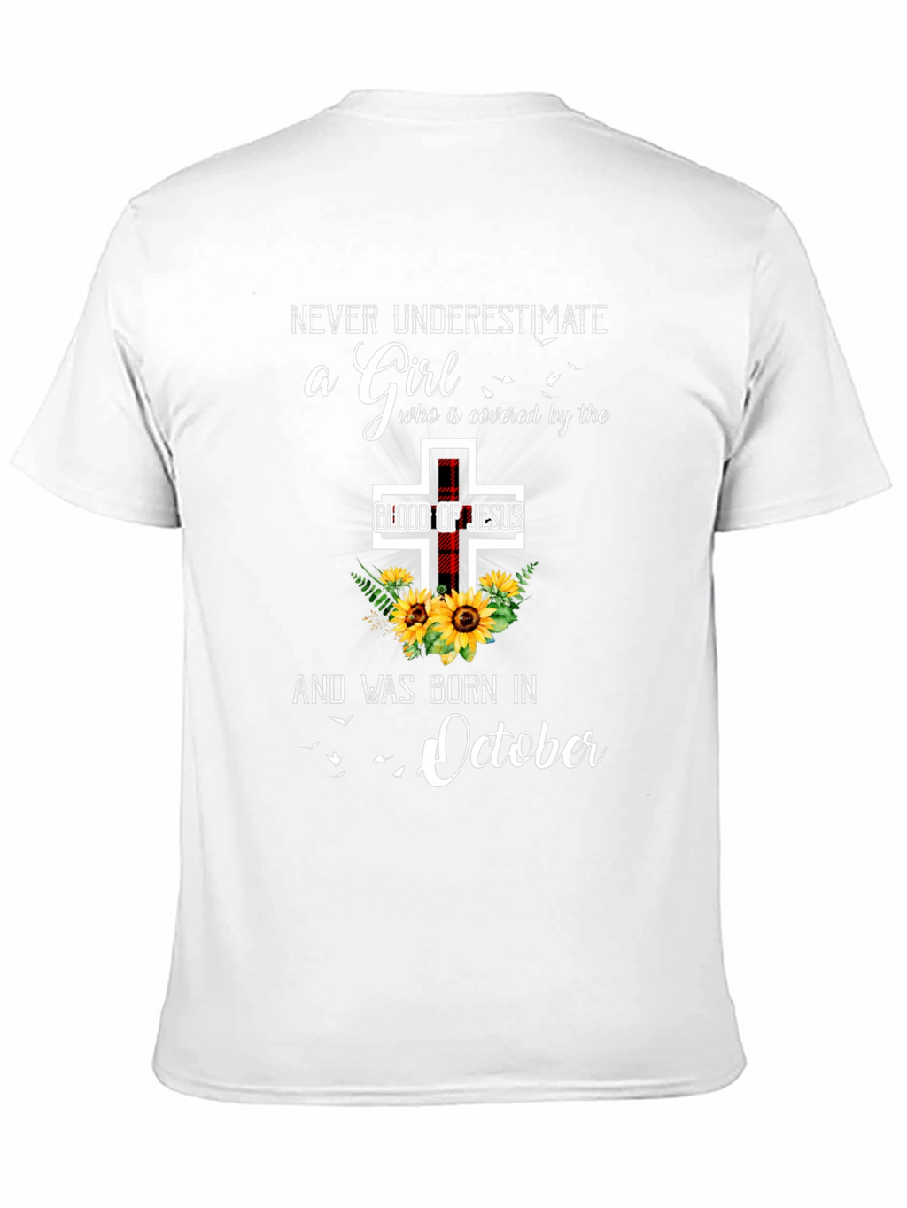 Never Underestimate a Girl Born in October T-Shirt