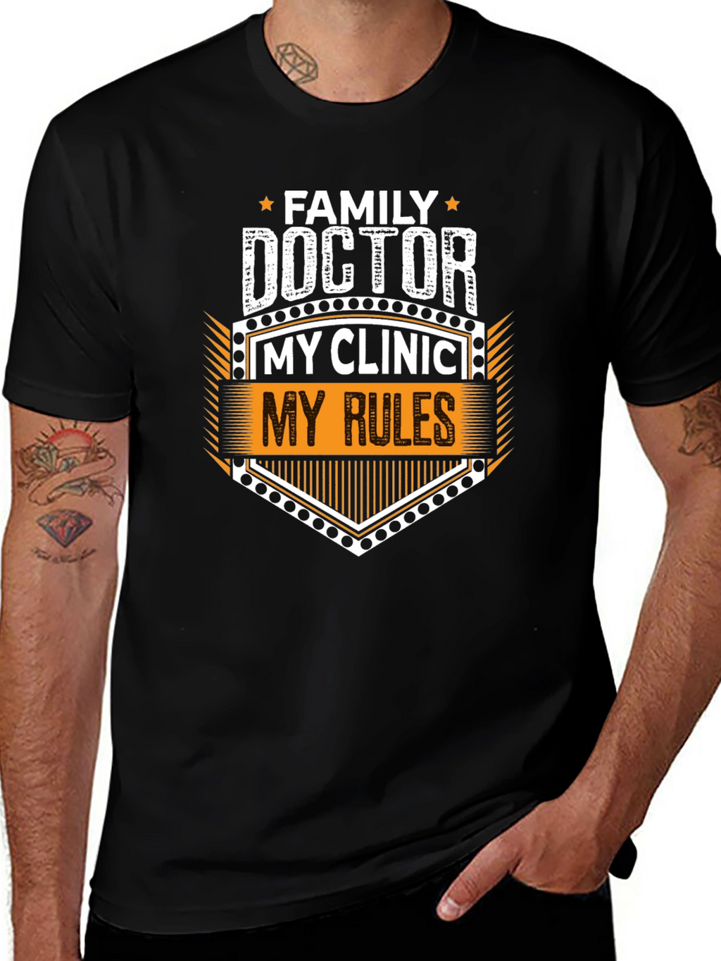 Family Doctor My Clinic My Rules Graphic Tee