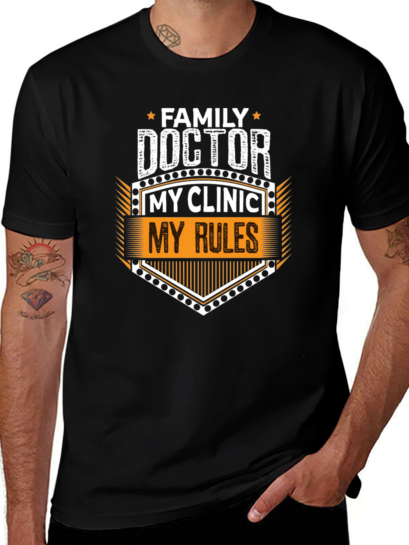 Family Doctor My Clinic My Rules Graphic Tee