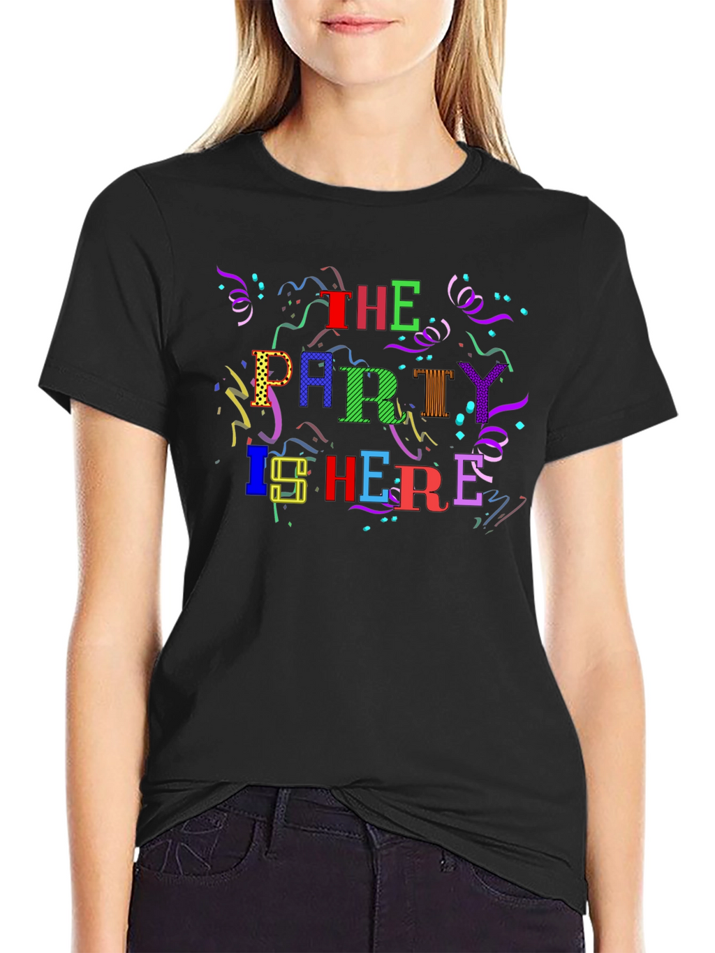 Party Here T-Shirt - Fun Celebration Design!