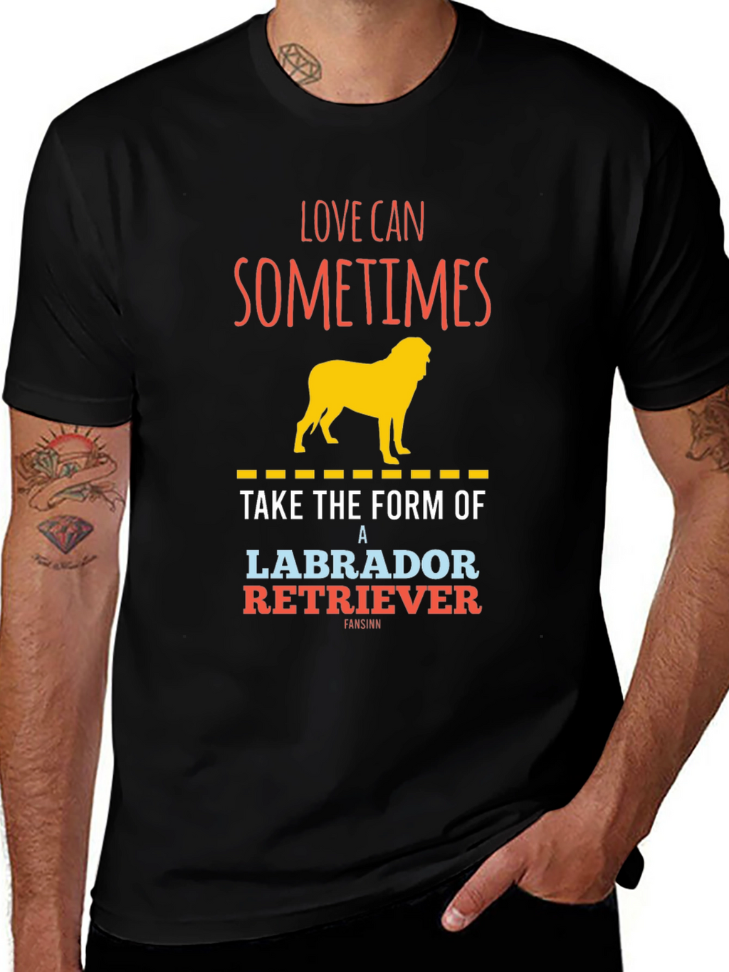 Labrador Retriever Graphic T-Shirt - Love Can Sometimes