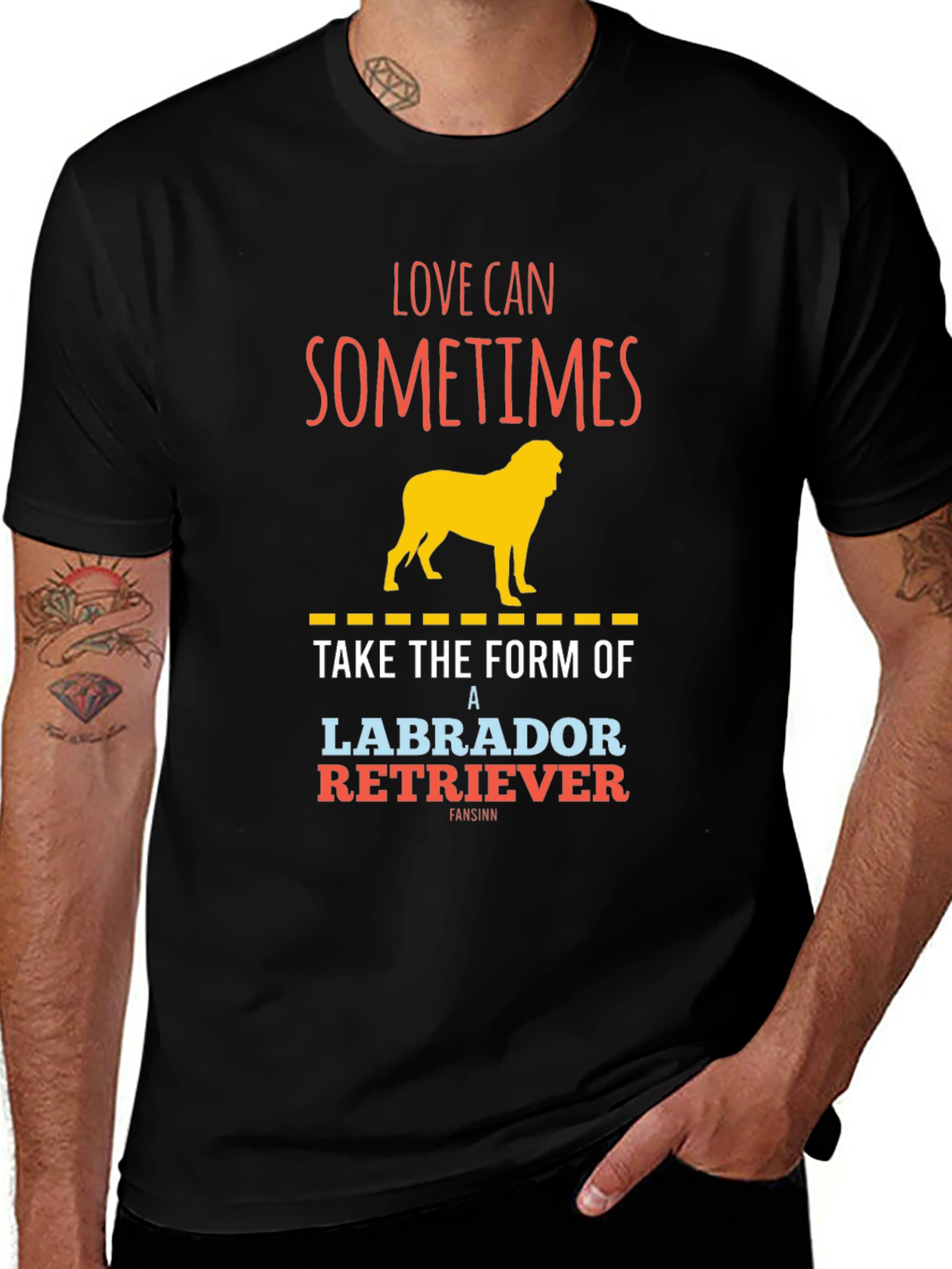 Labrador Retriever Graphic T-Shirt - Love Can Sometimes