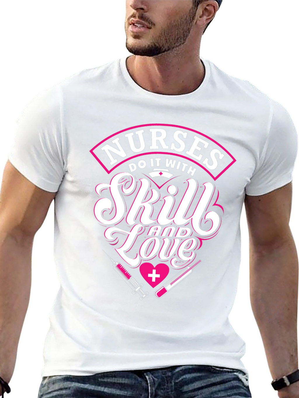 Nurses Skill and Love Graphic T-Shirt