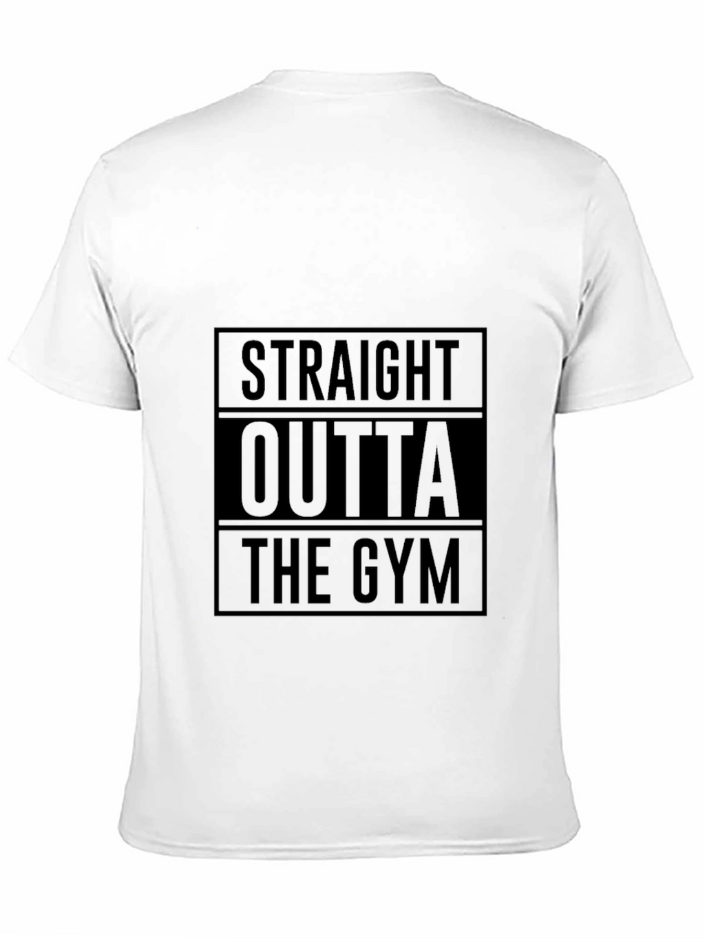 Straight Outta The Gym Black Graphic T-Shirt