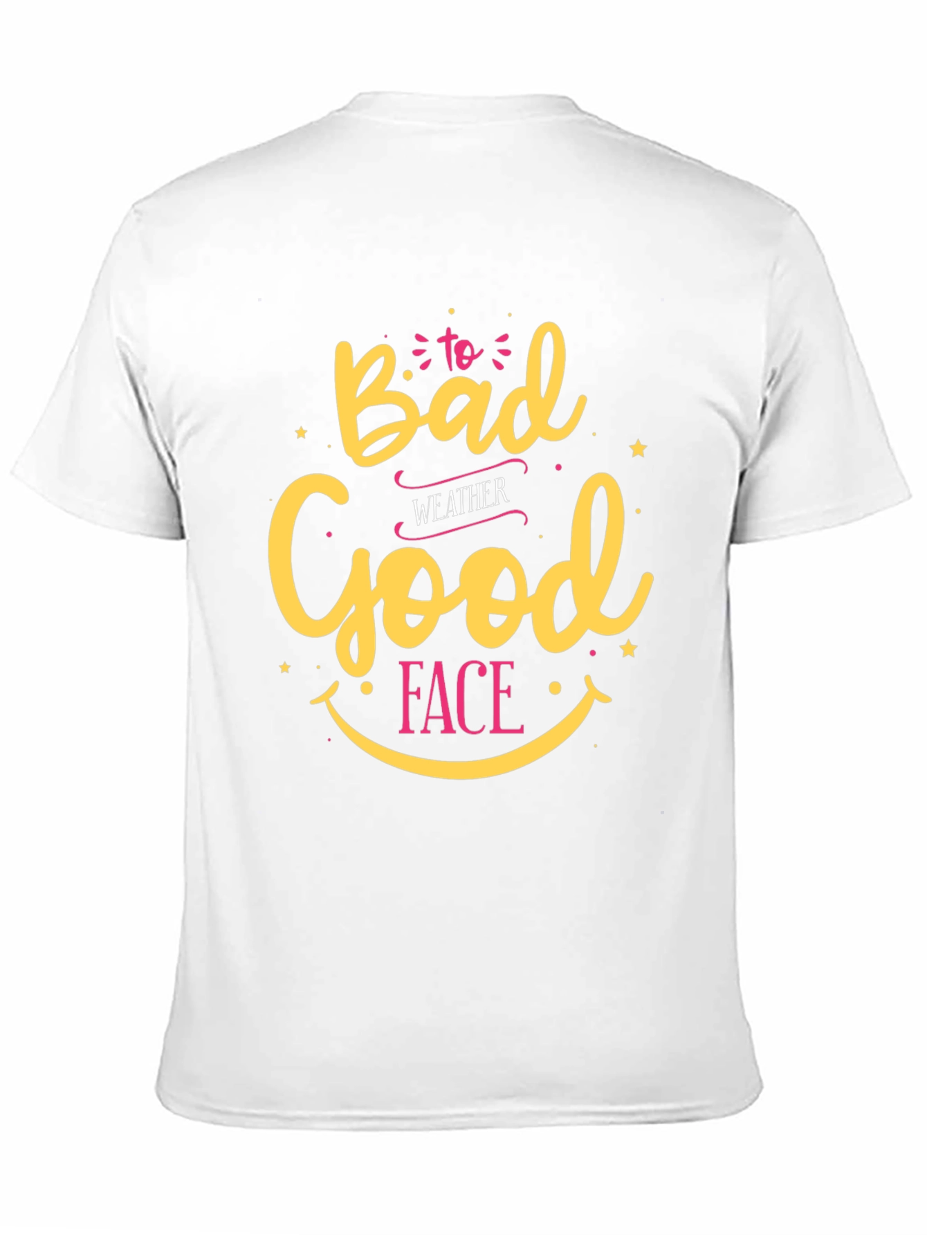 Bad Weather Good Face Black Graphic Tee