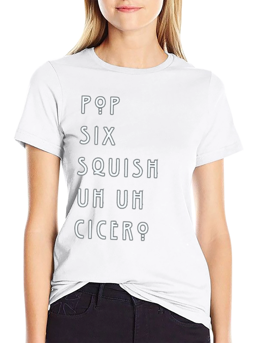 Pop Six Squish T-Shirt - Black
