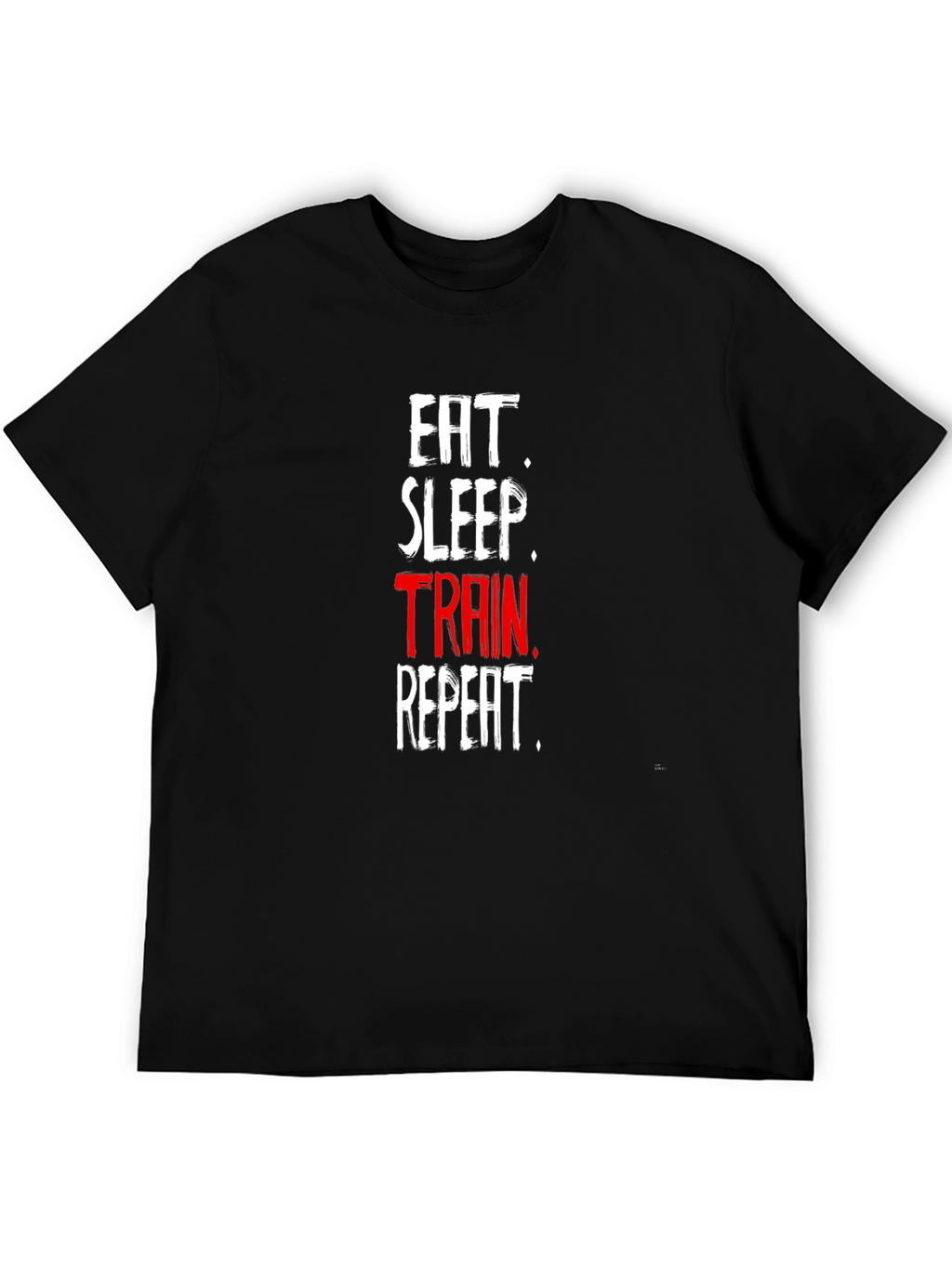 Eat Sleep Train Repeat Black T-Shirt