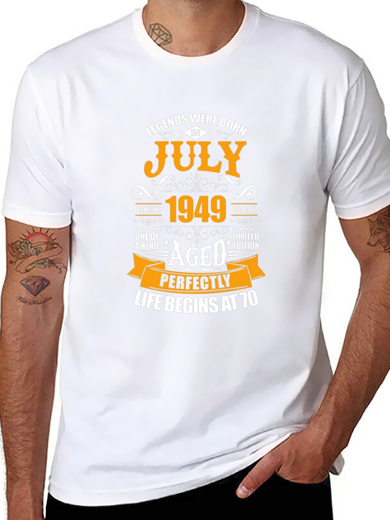 Legends Born in July 1949 Aged Perfectly T-Shirt