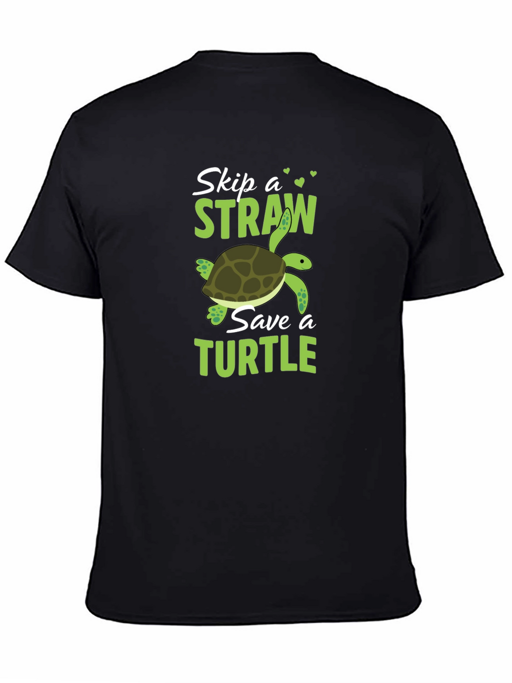 Skip a Straw Save a Turtle Graphic T-Shirt
