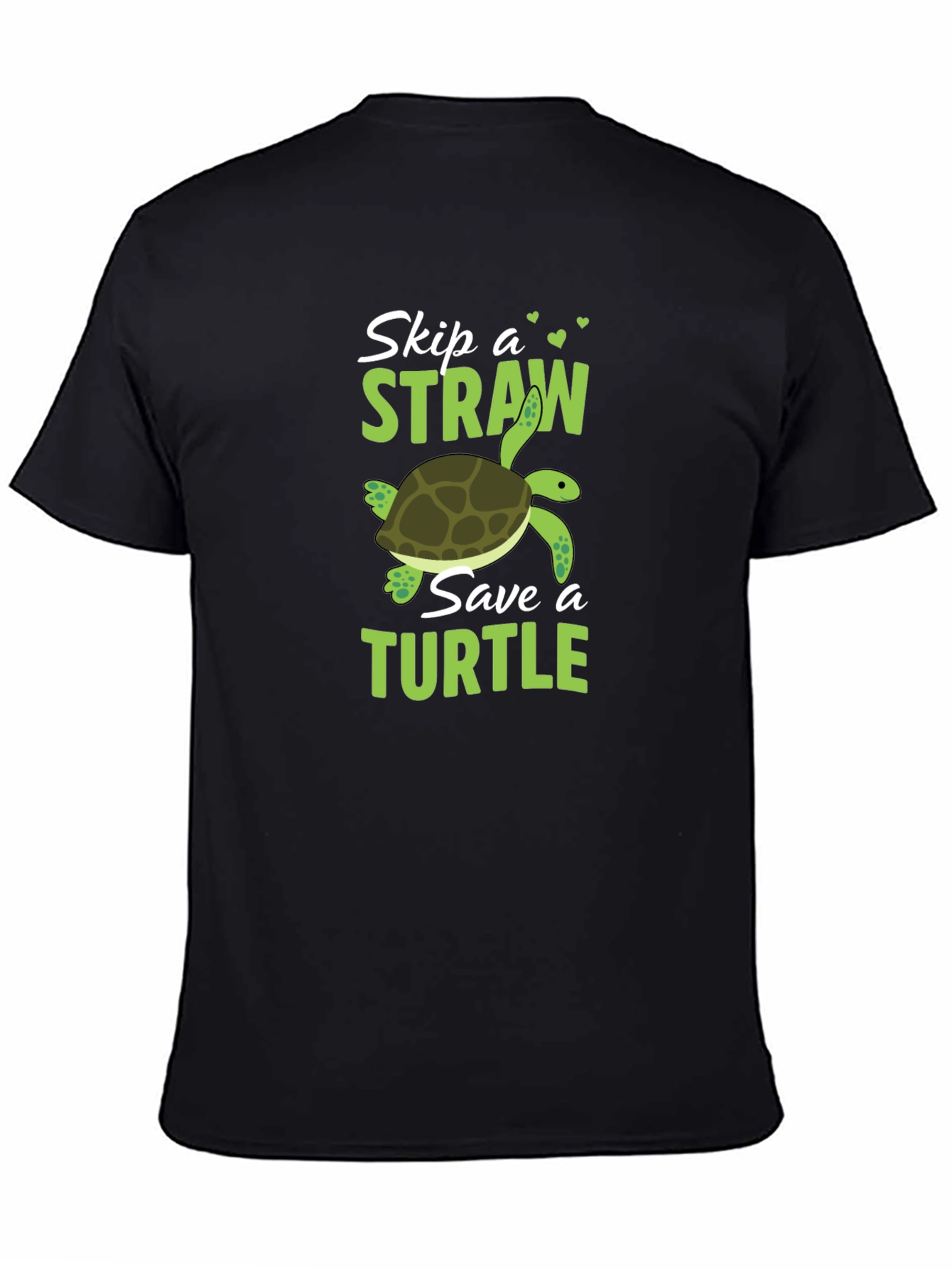 Skip a Straw Save a Turtle Graphic T-Shirt