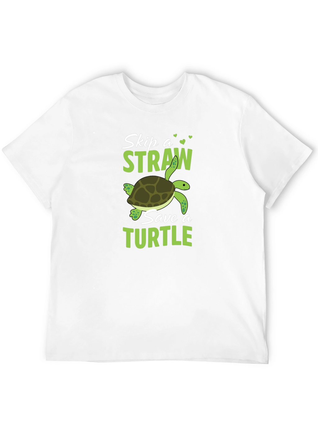Skip a Straw Save a Turtle Graphic T-Shirt
