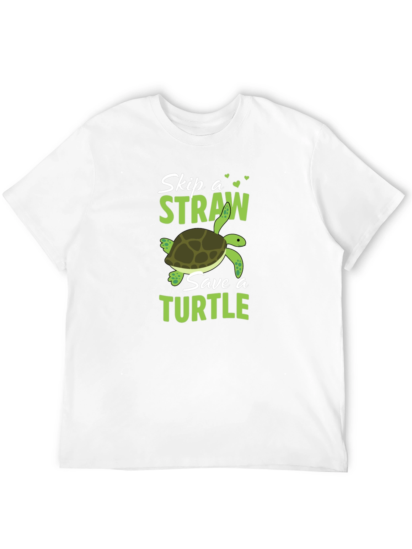Skip a Straw Save a Turtle Graphic T-Shirt
