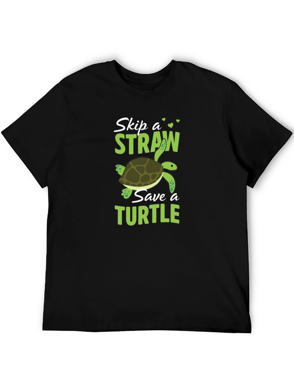 Skip a Straw Save a Turtle Graphic T-Shirt