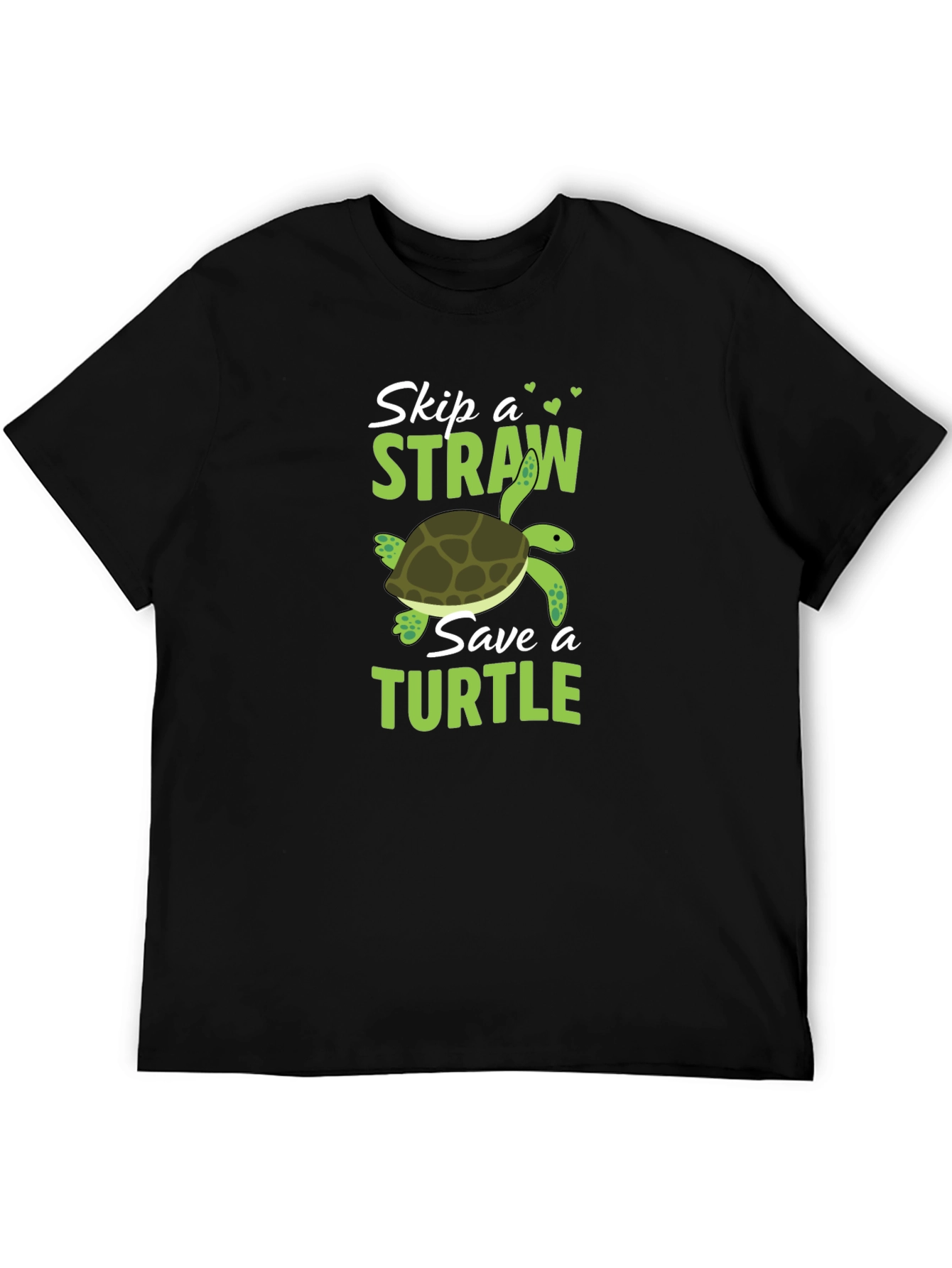 Skip a Straw Save a Turtle Graphic T-Shirt