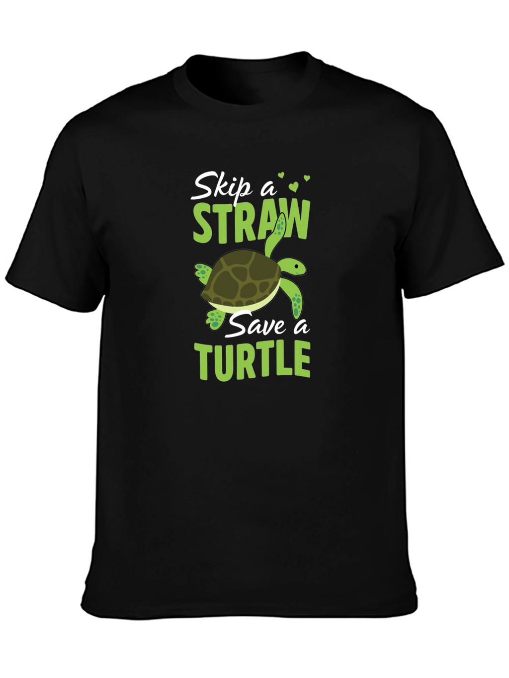 Skip a Straw Save a Turtle Graphic T-Shirt
