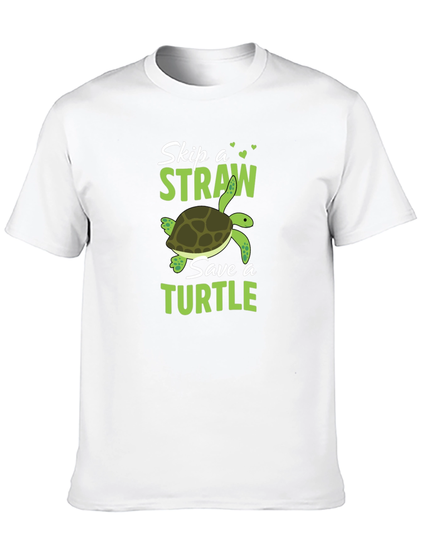Skip a Straw Save a Turtle Graphic T-Shirt