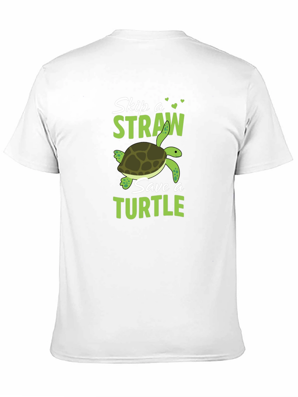 Skip a Straw Save a Turtle Graphic T-Shirt