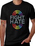 Fight Hate LGBTQ Pride T-Shirt