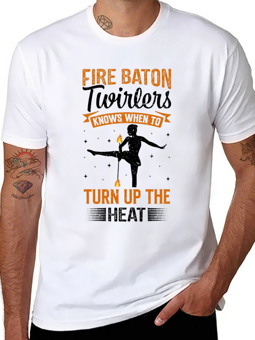 Fire Baton Twirlers T-Shirt - Turn Up the Heat!
