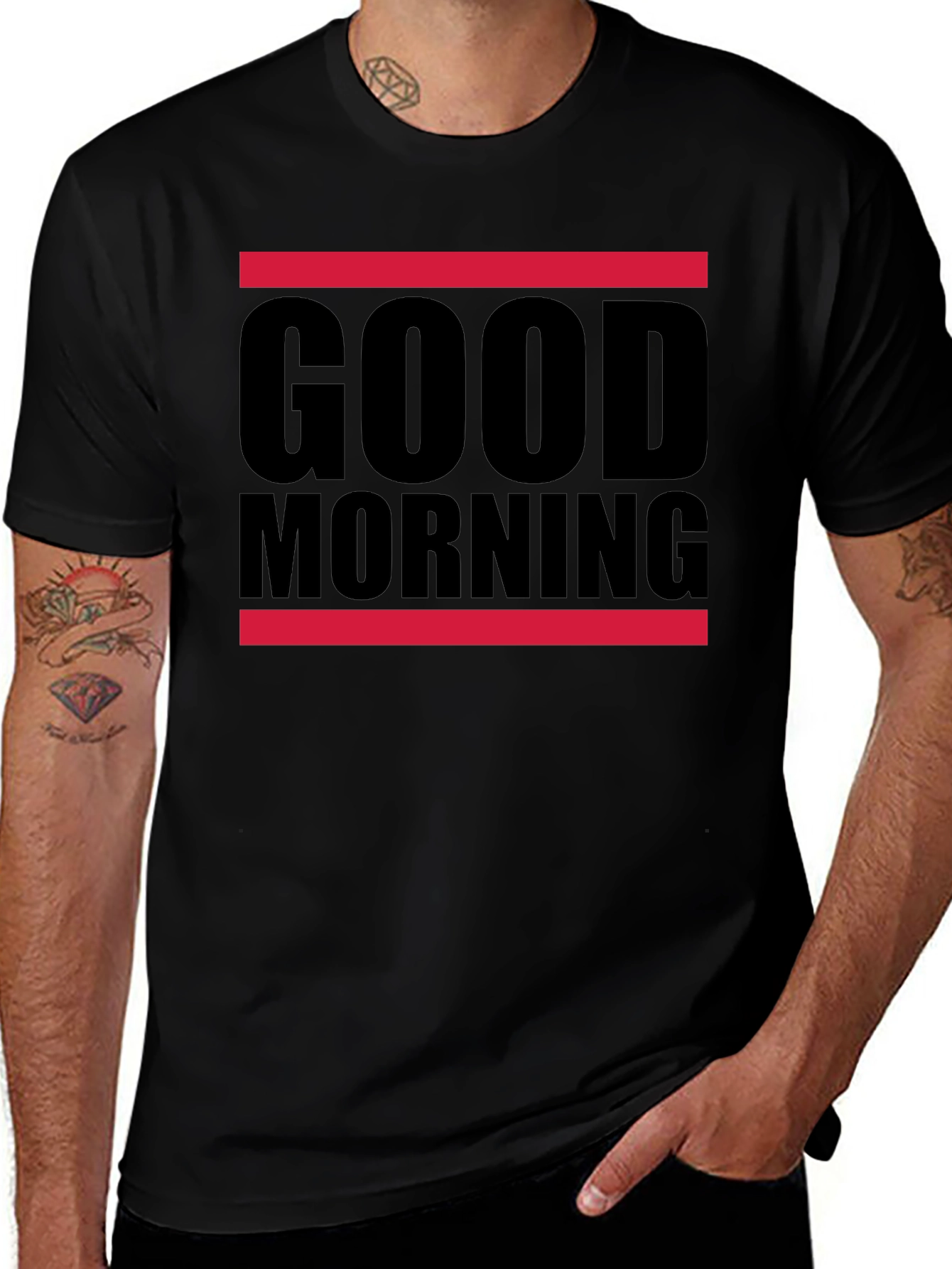 Good Morning Graphic Tee - Bold Statement Shirt