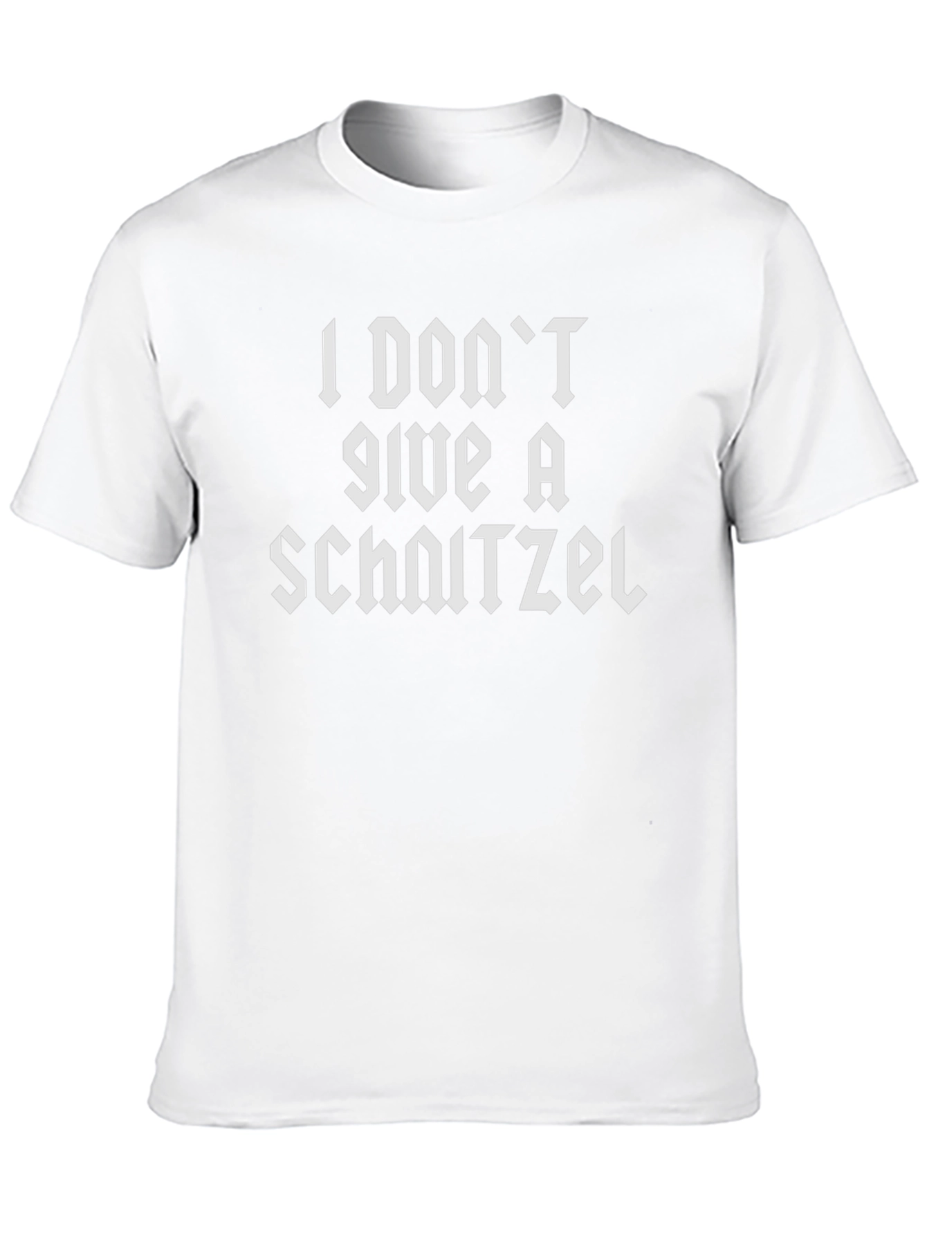 I Dont Give a Schnitzel Black T-Shirt