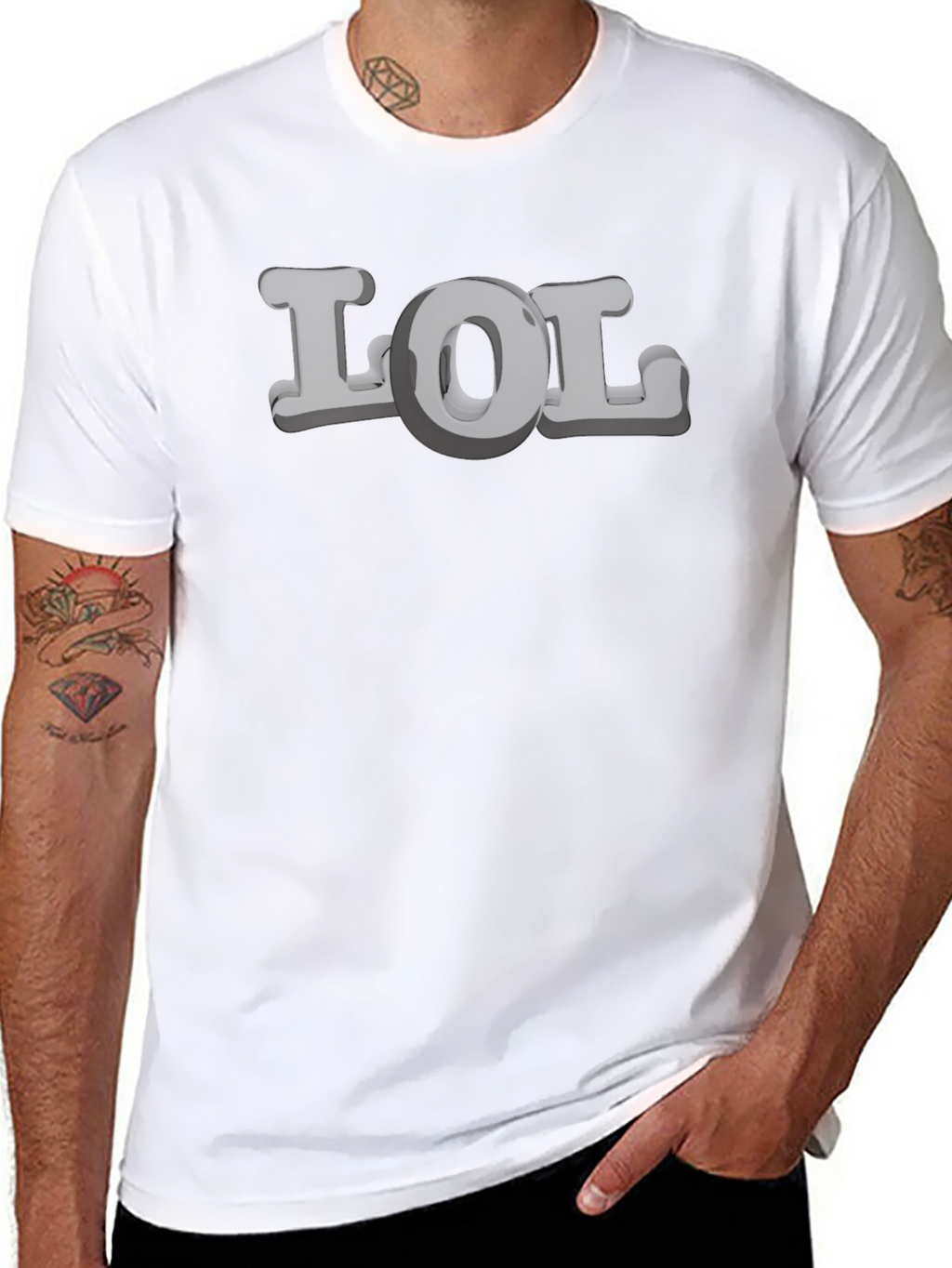 LOL Graphic Tee - Mens Black T-Shirt
